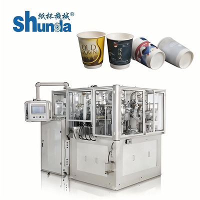 คุณภาพ น้ำผลไม้ปลอดภัย / กาแฟ / ไอศครีมถ้วยกระดาษการผลิตเครื่อง 135-450GRAM โรงงาน