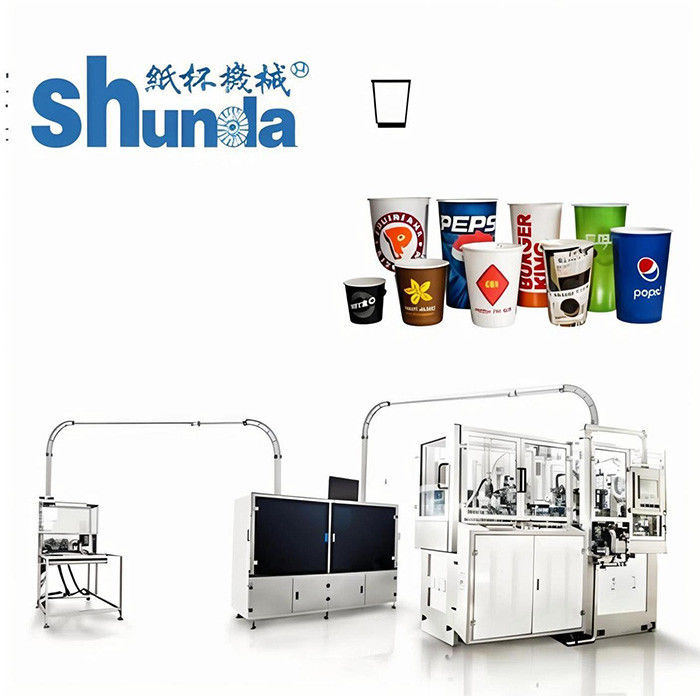 Environmental Hot Air Automatic Paper Cup Forming Machine With Double Turnplate
