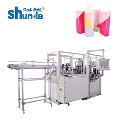 อัตโนมัติกระดาษ Tube ถังทําเครื่องจักรกับ Ultrasonic & ระบบอุ่นอากาศร้อน