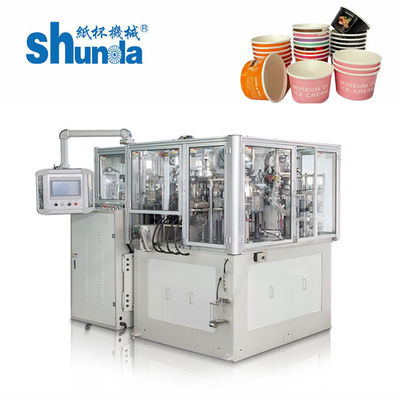 ความเร็วเครื่องถ้วยกระดาษสูง Shunda กระดาษอัตโนมัติความเร็วสูงร้อนถ้วยเครื่องขึ้นรูปไต้หวันที่มีเทคโนโลยีที่ขายดีที่สุดในประเทศสหรัฐอเมริกา
