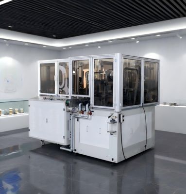 เตียงเดี่ยว / เตียงคู่ PE เคลือบทิ้งถ้วย Thermoforming เครื่อง 100 ชิ้น / นาที